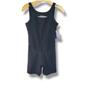 JoyLab Women’s Black Activewear Bodysuit XS Moisture-Wicking Workout Romper New